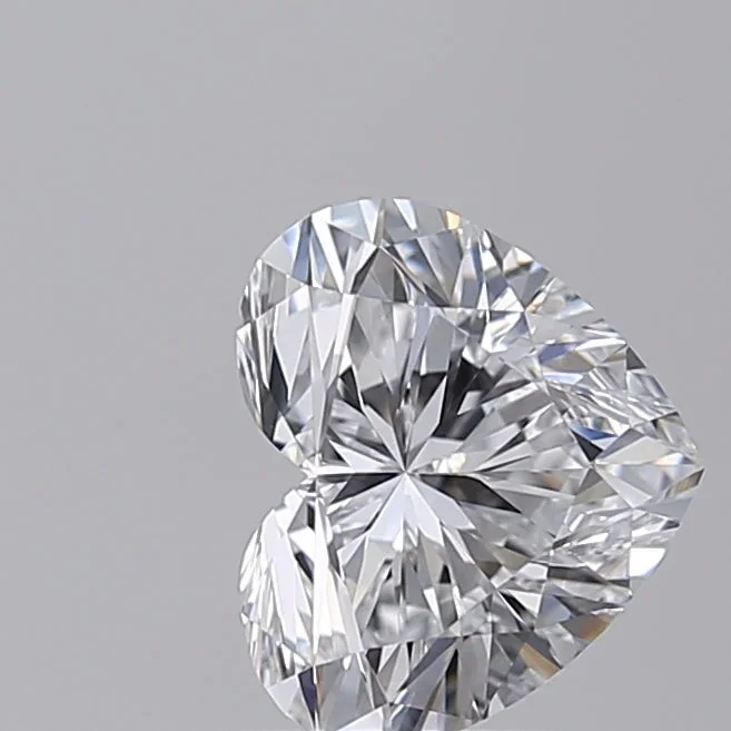 1.51 Carat Heart Shaped, Excellent Cut, D Color, VVS2 Clarity, IGI Certified Lab Grown Diamond