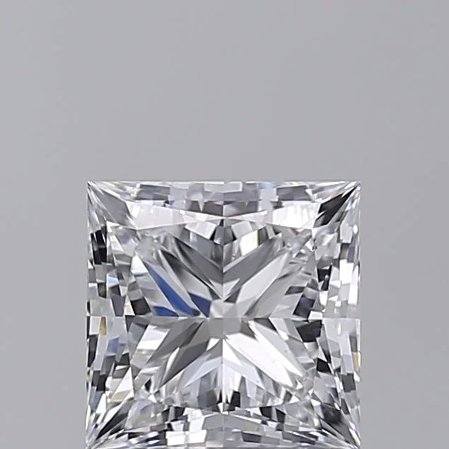 1.51 Carat Princess Shaped, Ideal Cut, D Color, VS1 Clarity, IGI Certified Lab Grown Diamond