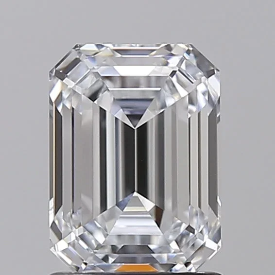 1.54 Carat Emerald Shaped, Ideal Cut, E Color, VVS2 Clarity, IGI Certified Lab Grown Diamond