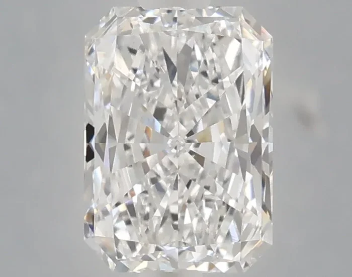 1.56 Carat Radiant Shaped, Very Good Cut, D Color, VVS2 Clarity, IGI Certified Lab Grown Diamond