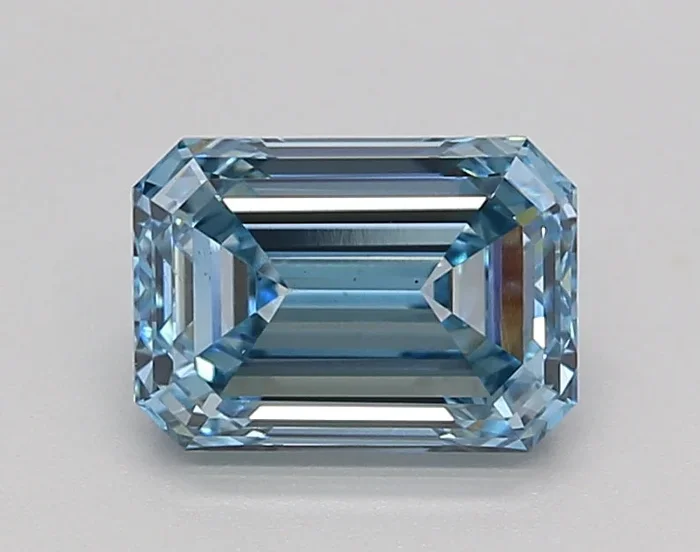 1.57 Carat Emerald Shaped, Ideal Cut, VS1 Clarity, IGI Certified Lab Grown Diamond