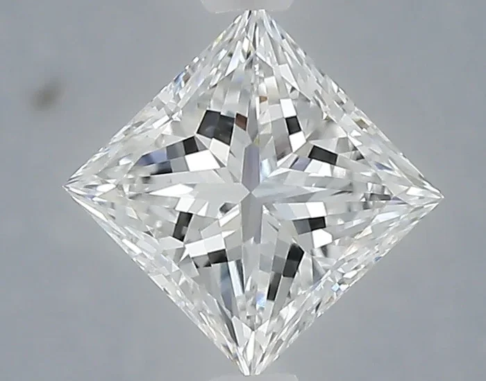 1.57 Carat Princess Shaped, Very Good Cut, E Color, VVS1 Clarity, IGI Certified Lab Grown Diamond