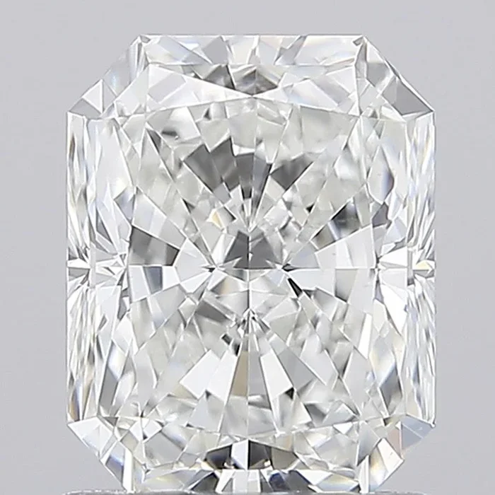 1.57 Carat Radiant Shaped, Very Good Cut, F Color, VS1 Clarity, IGI Certified Lab Grown Diamond