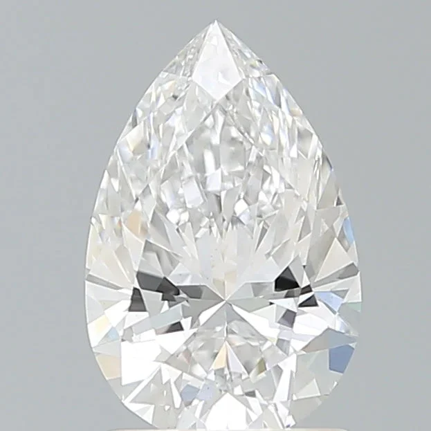 1.58 Carat Pear Shaped, Very Good Cut, E Color, VS1 Clarity, IGI Certified Lab Grown Diamond