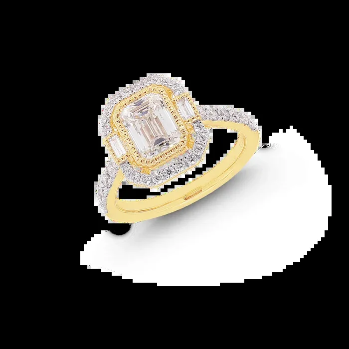 1.59CTW VVS2/F Lab Grown Diamond Ring in 18K Gold