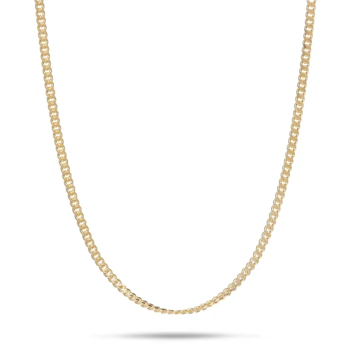 1.5mm Gourmette Chain in Gold