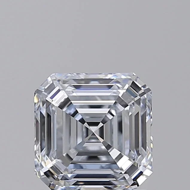 1.60 Carat Asscher Shaped, Ideal Cut, G Color, VVS2 Clarity, IGI Certified Lab Grown Diamond