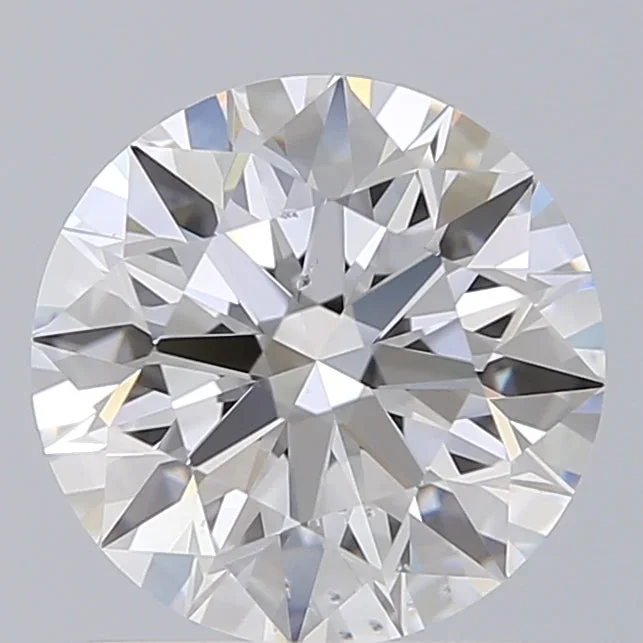 1.63 Carat Round Shaped, Ideal Cut, D Color, SI1 Clarity, IGI Certified Lab Grown Diamond