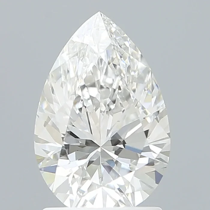 1.66 Carat Pear Shaped, Very Good Cut, E Color, VS1 Clarity, IGI Certified Lab Grown Diamond