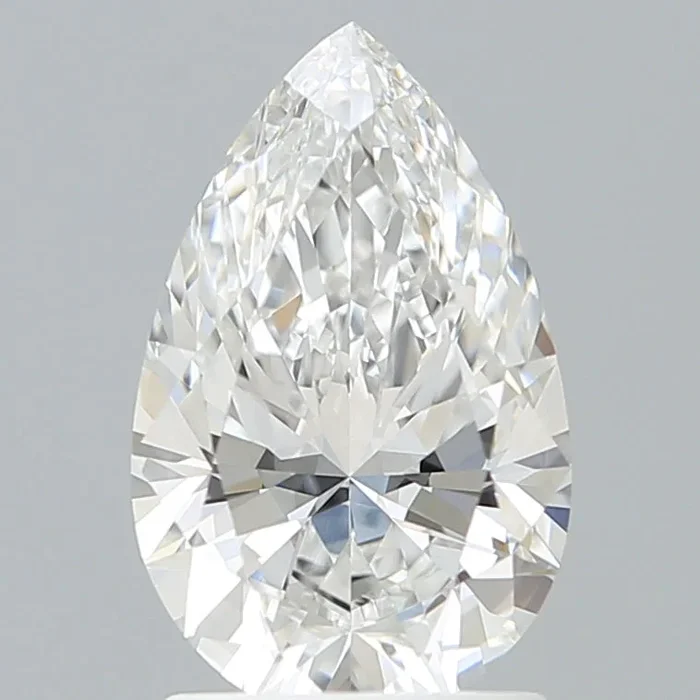 1.72 Carat Pear Shaped, Ideal Cut, E Color, VVS2 Clarity, IGI Certified Lab Grown Diamond