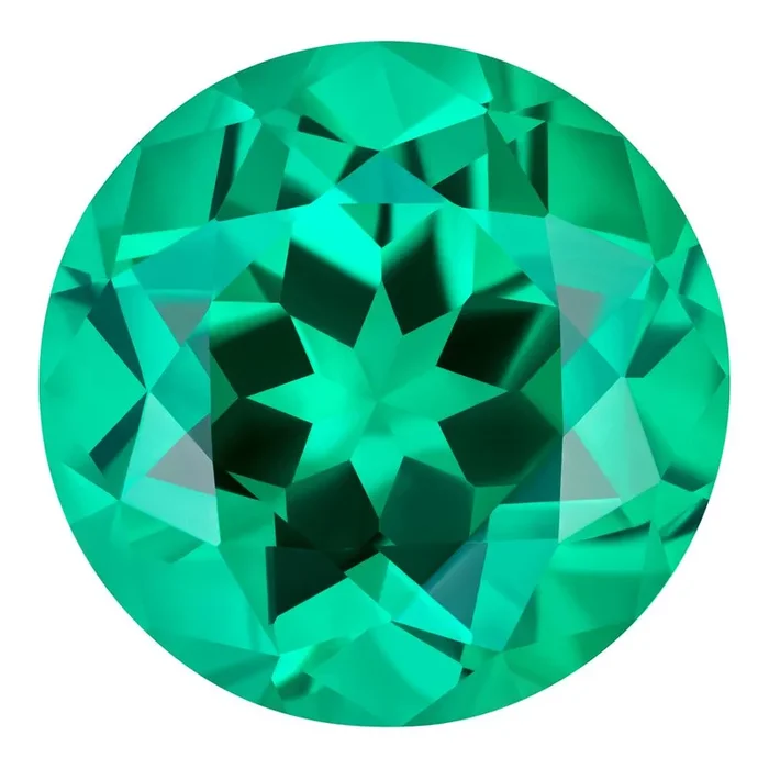 1.80 Carat Round Cut Lab-Created Emerald