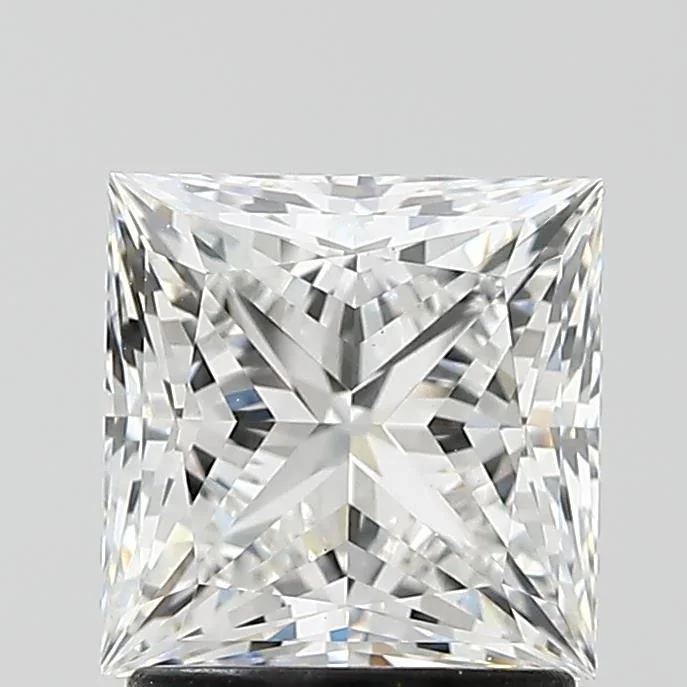 1.86 Carat Princess Shaped, Ideal Cut, E Color, VS1 Clarity, IGI Certified Lab Grown Diamond