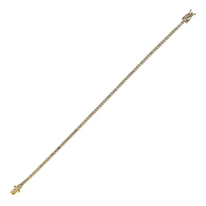 1.87ctw Diamond 14K Yellow Gold Tennis Bracelet