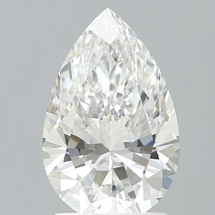 1.93 Carat Pear Shaped, Ideal Cut, E Color, VVS2 Clarity, IGI Certified Lab Grown Diamond