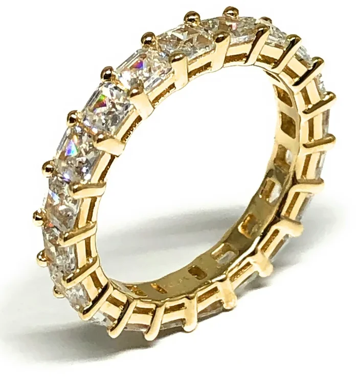 10k Solid Gold Yellow Gold Band CZ Ring (FC 117)