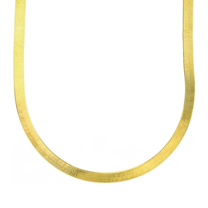 10KT Yellow Gold 16-inch 5MM Herringbone Chain