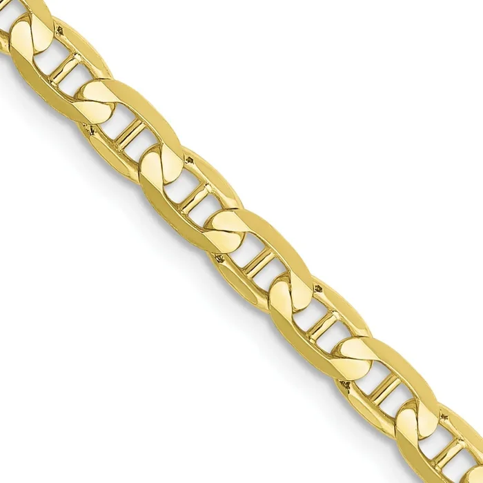 10KT Yellow Gold 22-inch 3.75MM Anchor Link Chain