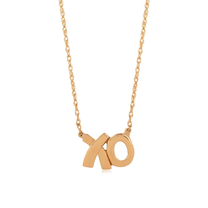 14k “XO” Pendant Necklace