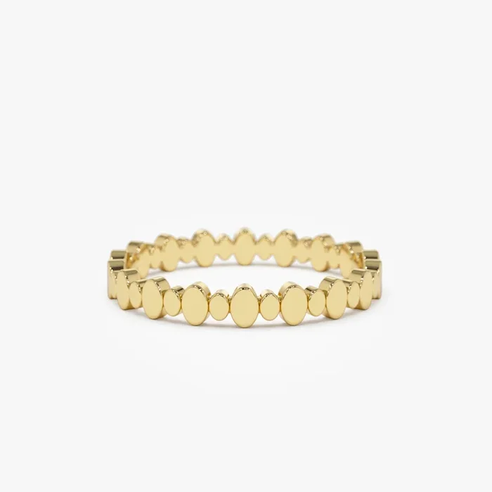 14k Alternating Size Oval Ring