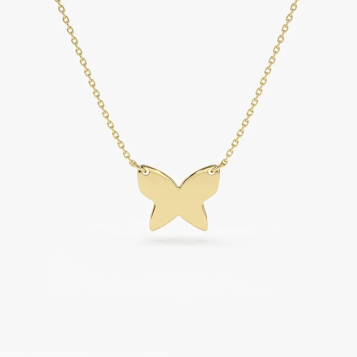 14k Butterfly Necklace