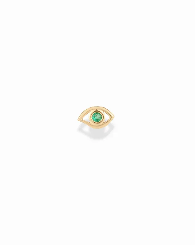 14k Emerald Eyes Stud