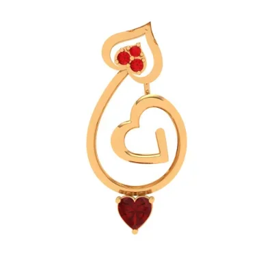 14k Exclusively Beautiful Gold Heart Shape Pendant