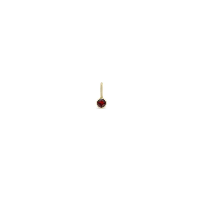 14k Garnet Charm Pendant