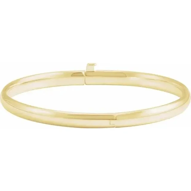 14K Gold Baby Bangle Bracelet