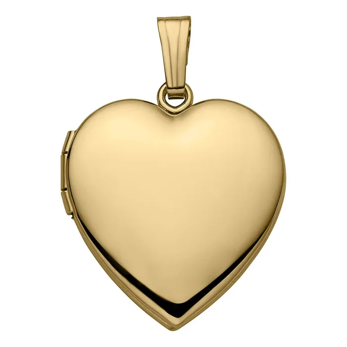 14K Gold-Filled 19mm Heart Locket Necklace