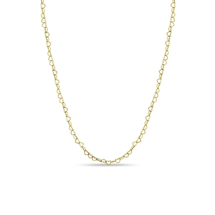 14k Gold Heart Link Necklace – SALE