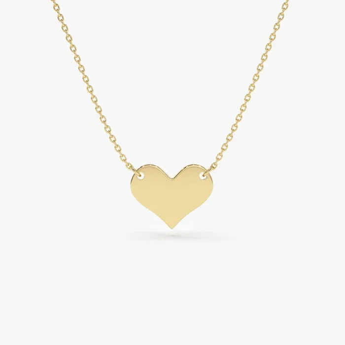 14k Gold Heart Necklace