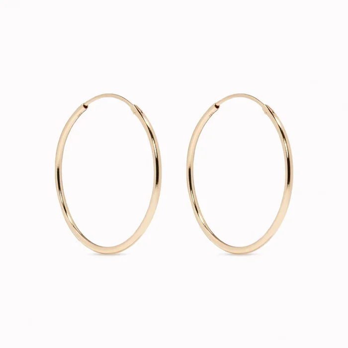 14k Gold Hoops 25mm – Sonia