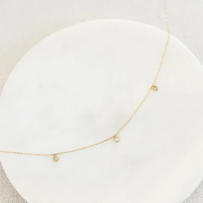 14k Gold Opal Necklace – Jasmi