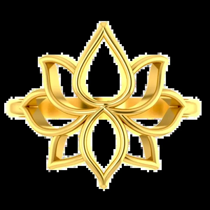 14k Gold Ring With Intricate Design From Amazea Collection