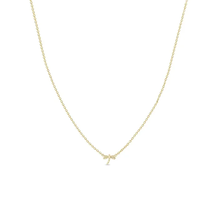 14k Itty Bitty Dragonfly Necklace