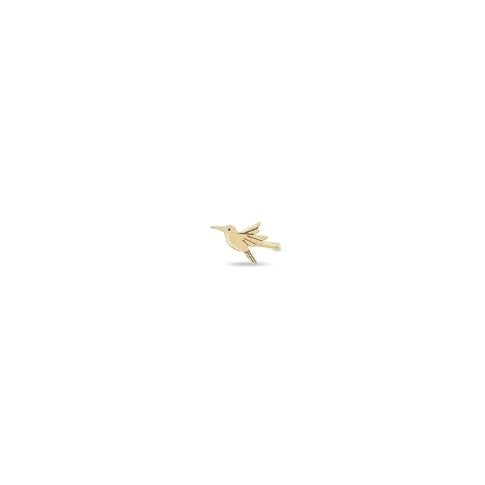 14k Itty Bitty Hummingbird Stud
