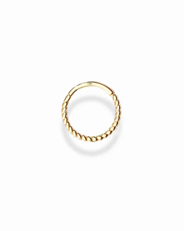 14k Lasso Hoop