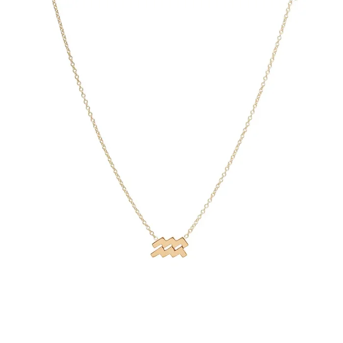 14k Midi Bitty Zodiac Necklace