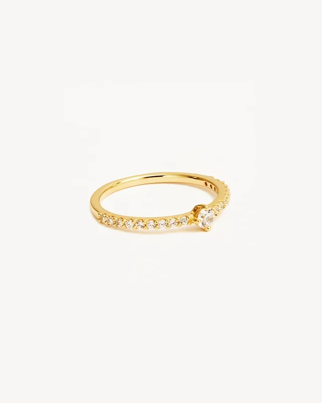 14k Solid Gold Whisper Diamond Ring