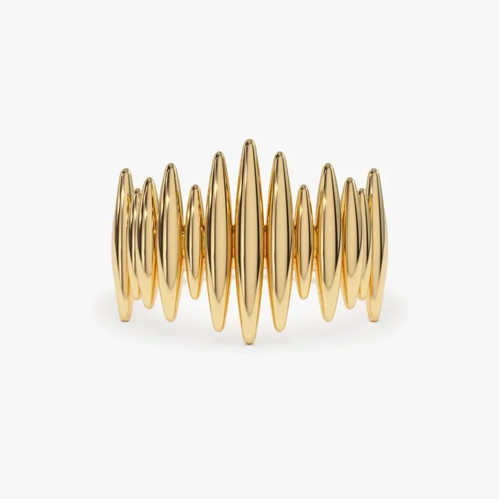 14k Unique Statement Gold Ring