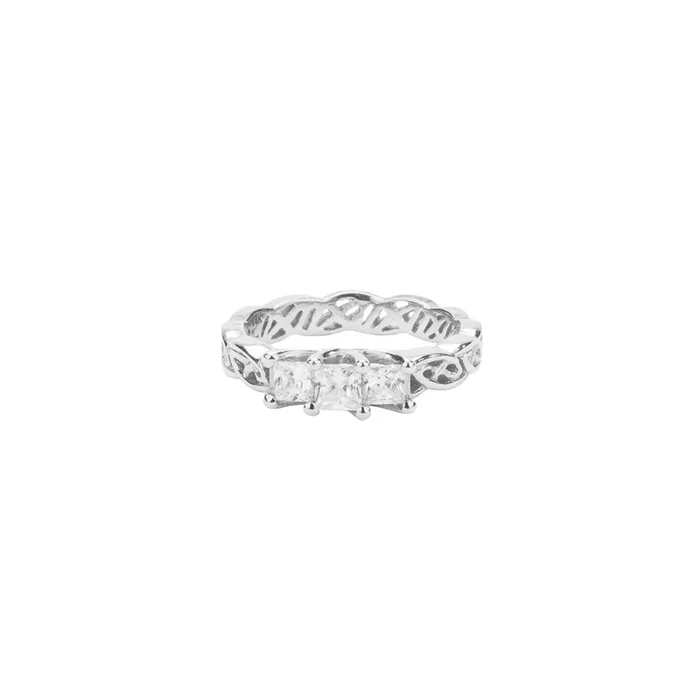 14k White Gold and Diamonds ‘Maree’ Eternity Knot Ring