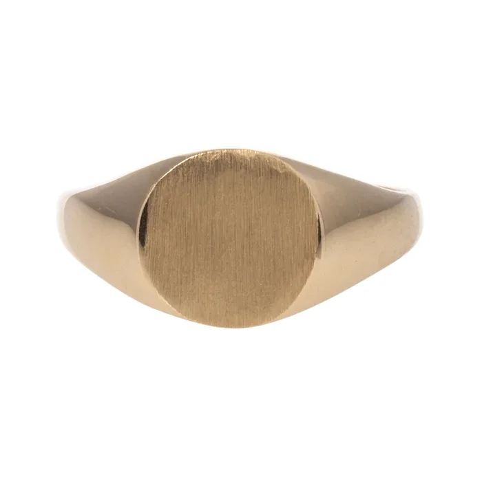 14K Yellow Gold 8.5×9.5mm Signet Ring