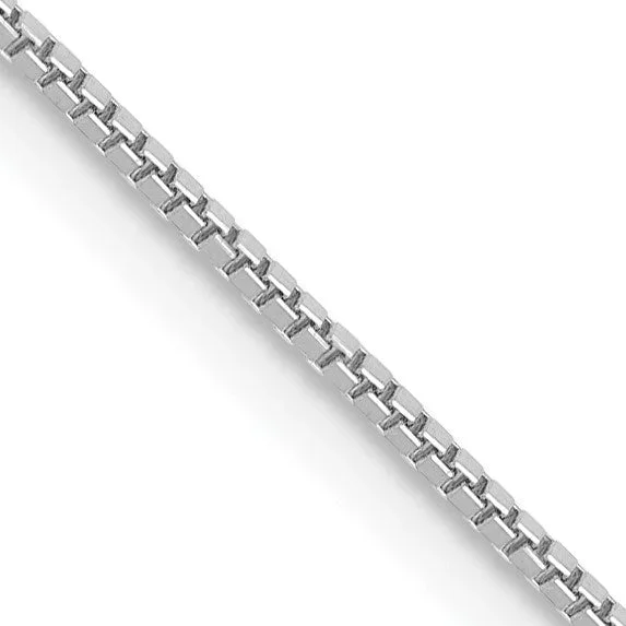 14KT White Gold 22-inch 0.7MM Box Pendant Chain