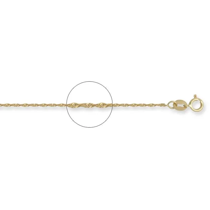 14KT Yellow Gold 20-inch 2MM Singapore Chain