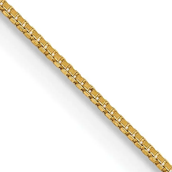 14KT Yellow Gold 26-inch 0.5MM Box Pendant Chain