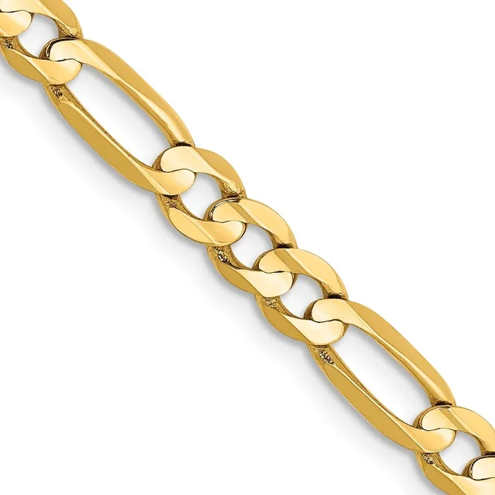 14KT Yellow Gold 28-inch 4.5MM Figaro Chain