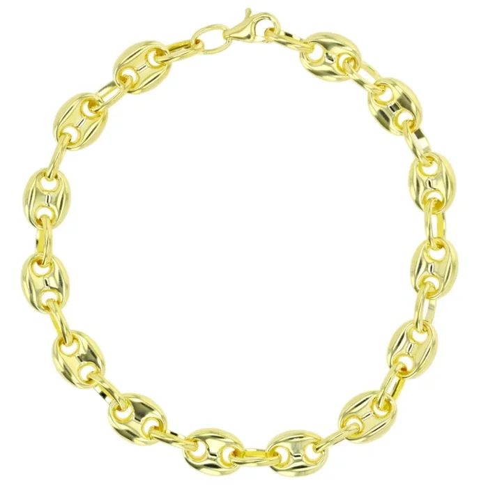 14KT Yellow Gold 8.5-inch 8MM Anchor Link Bracelet