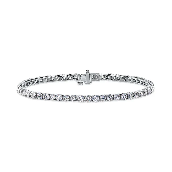 14KWG 6.00CTW FOF DIAMOND INLINE BRACELET