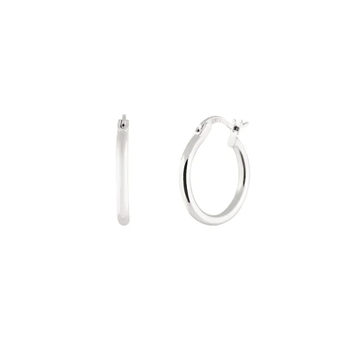 15 mm Hoops – Silver