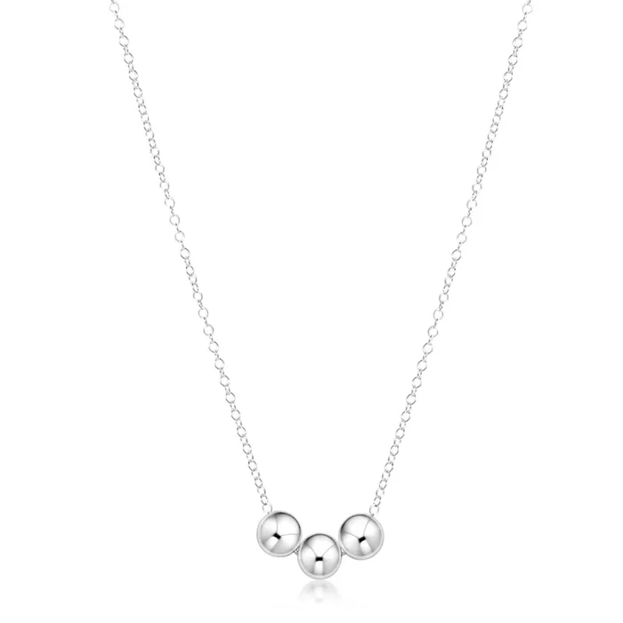 16″ Necklace Sterling – Joy 6mm Sterling